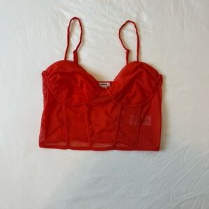 Orange Crop top. Size medium. New